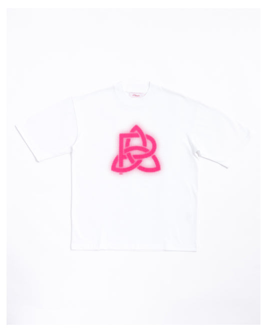 Halftone Knot Logo White