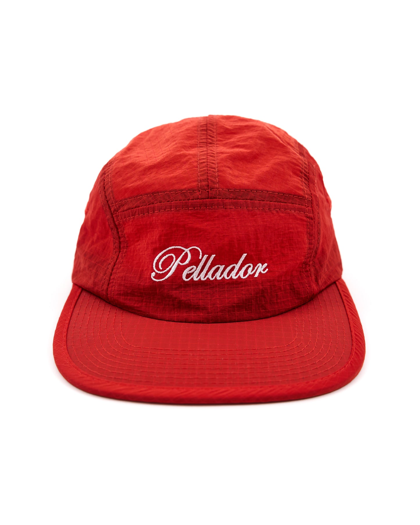 Ripstop Drawstring Cap Red & White