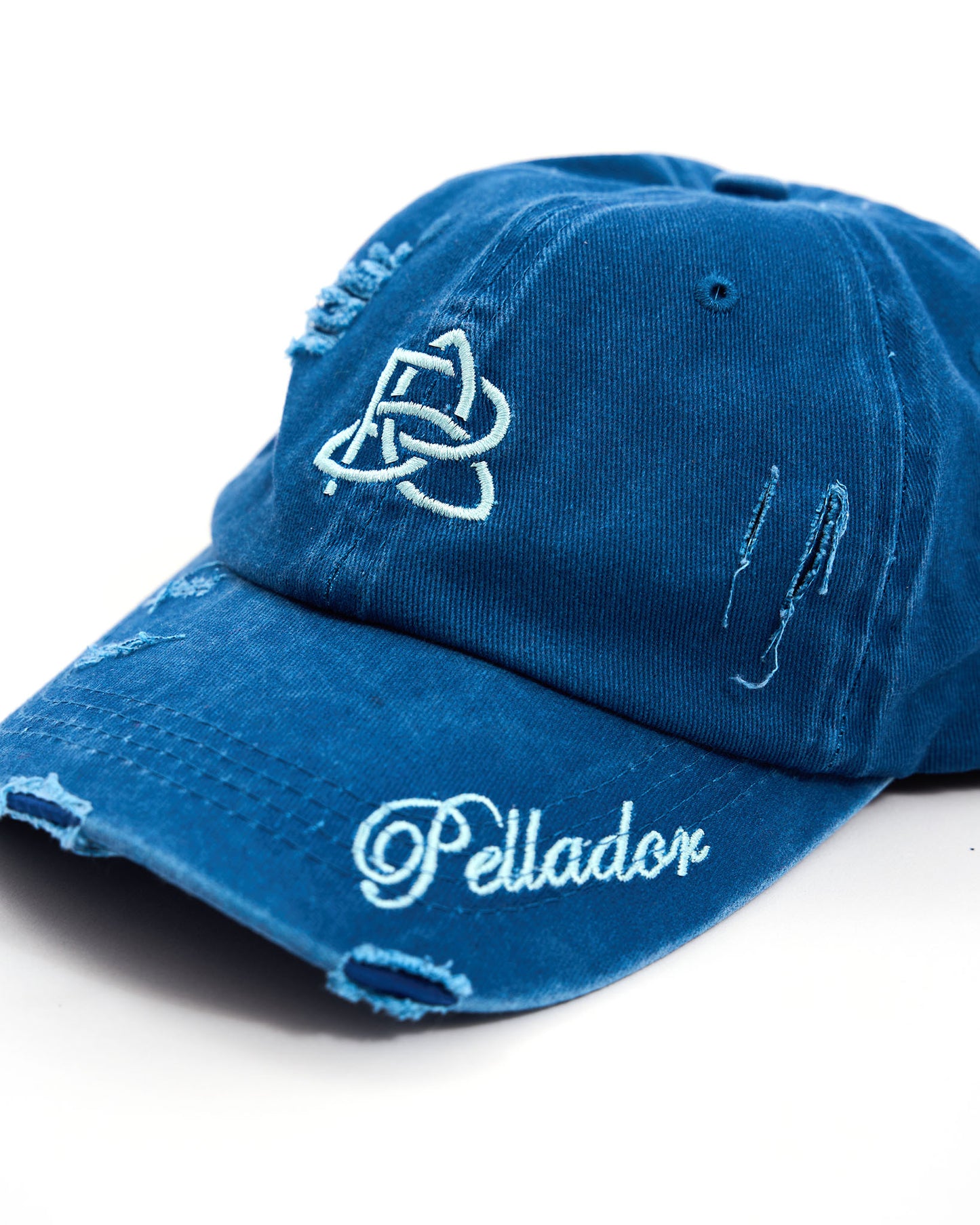 Washed Distressed Cap Blue